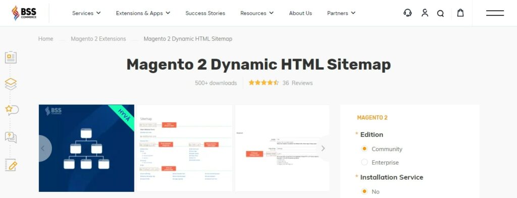 Magento 2 Dynamic HTML Sitemap by BSS Commerce