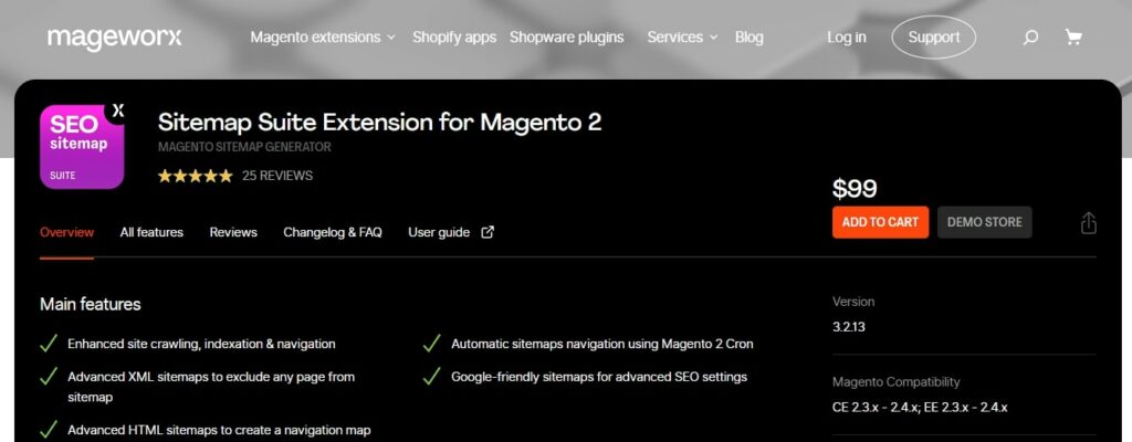 Sitemap Suite Extension for Magento 2 by Mageworx