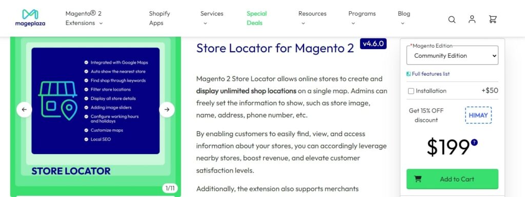 Store Locator for Magento 2 by Mageplaza