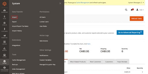 Manually Import Data to Magento