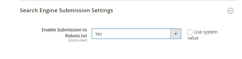 Search Engine Submission Settings