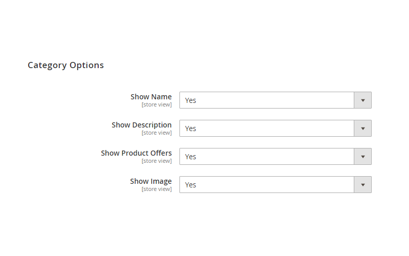 category rich snippets