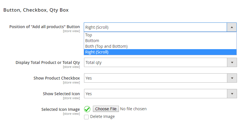 Button, checkbox icon