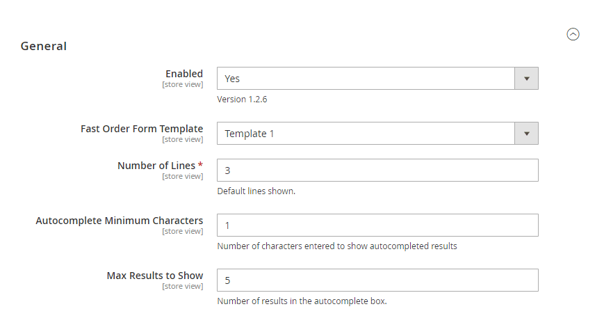 General config