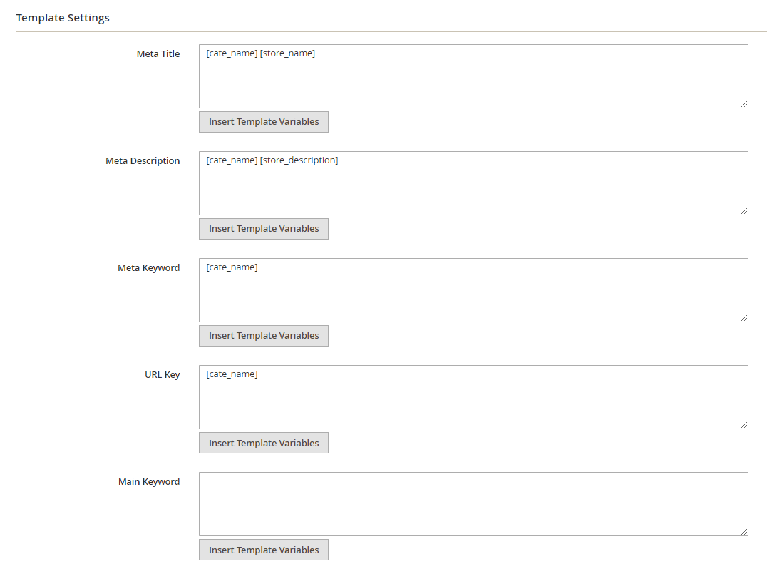 category meta template settings update