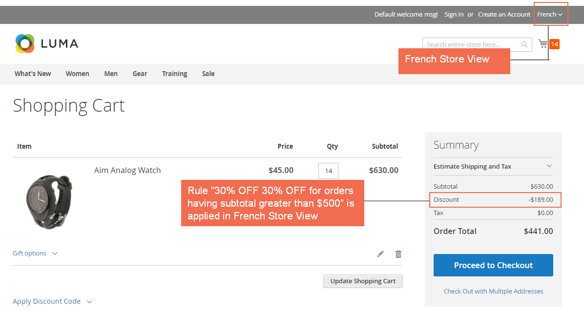 french store view - shopping cart price rule per store view magento 2.png