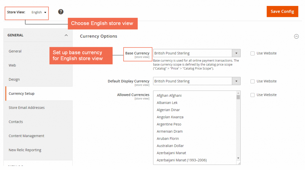 magento 2 multiple store view pricing-base currency