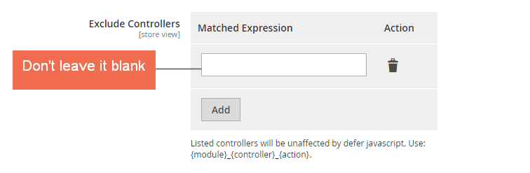 Exclude Controllers