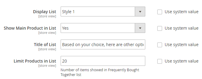 Display List of Magento 2 Frequently Bought Together products