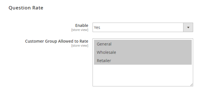 magento 2 product questions question rate