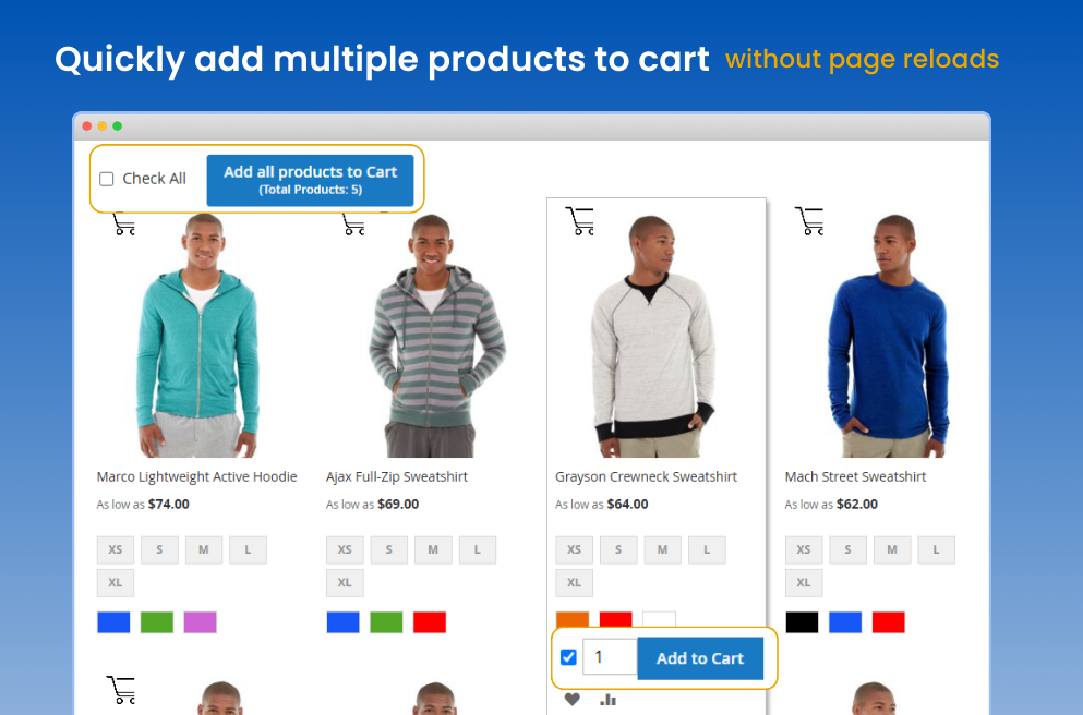 Add Multiple Products to Cart