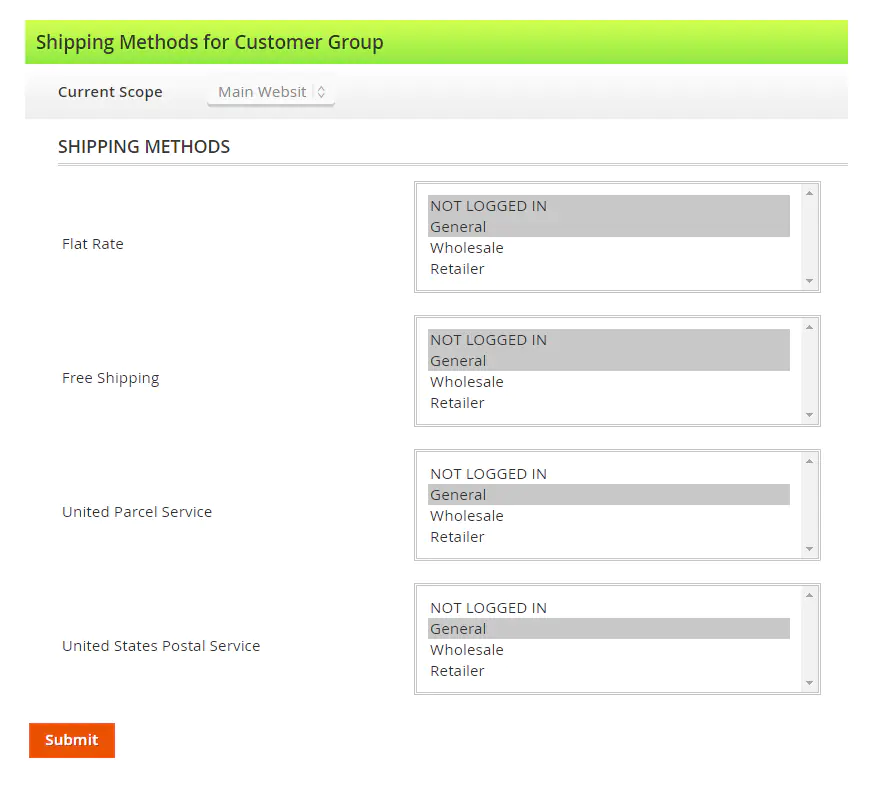Magento-2-shipping-options-per-customer-group