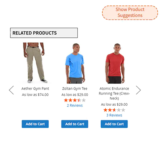 Show product suggestion on the magento 2 thank you page