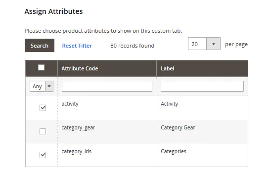 magento display product attributes 1