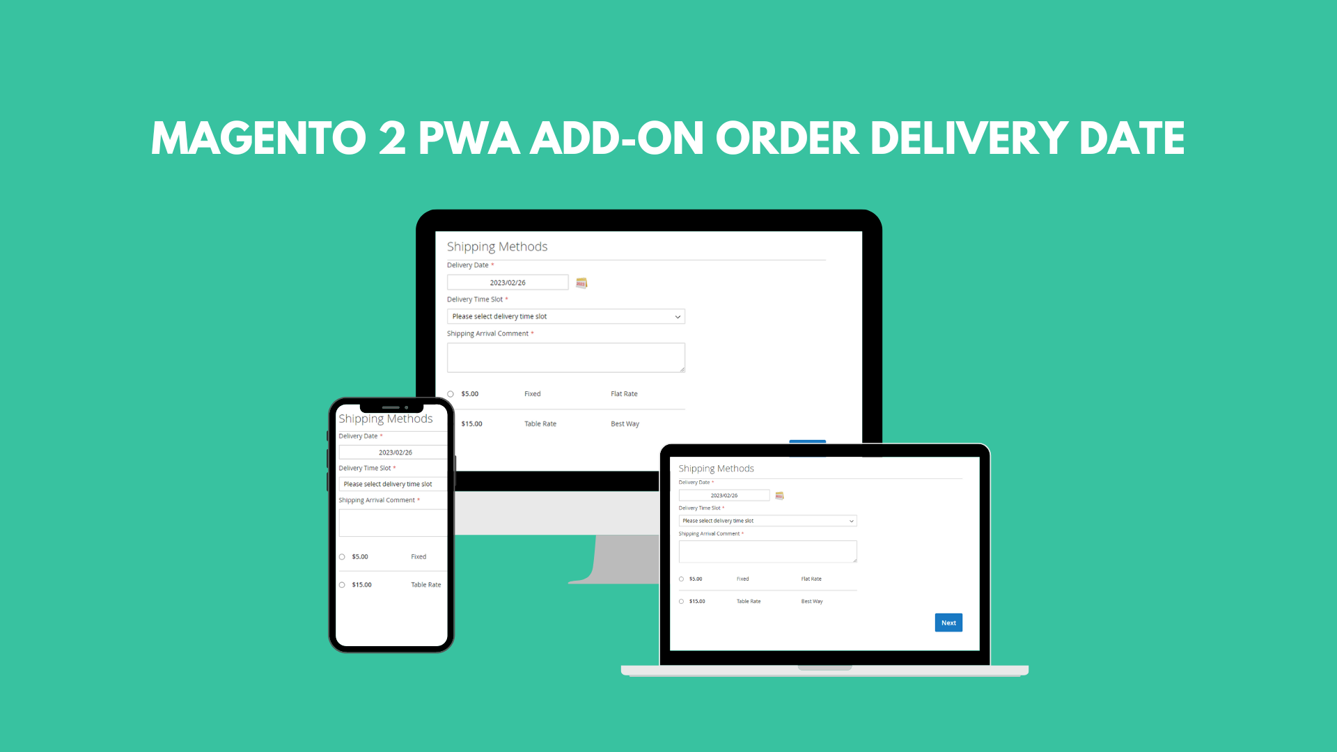Magento 2 PWA Add-on Order Delivery Date
