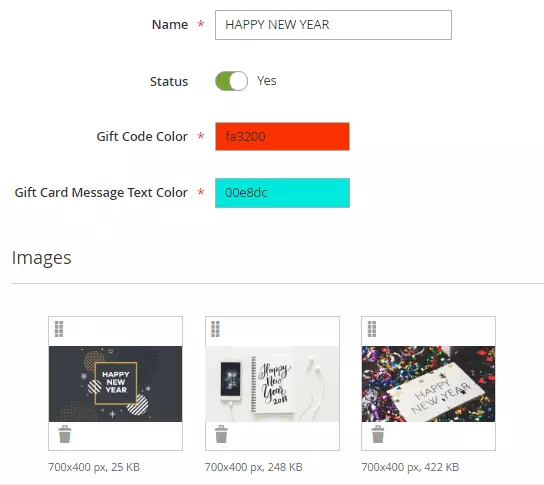 add gift certificate templates