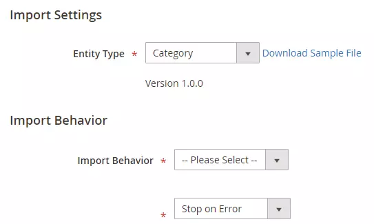 Import many categories to Magento 2 sites via the CSV file