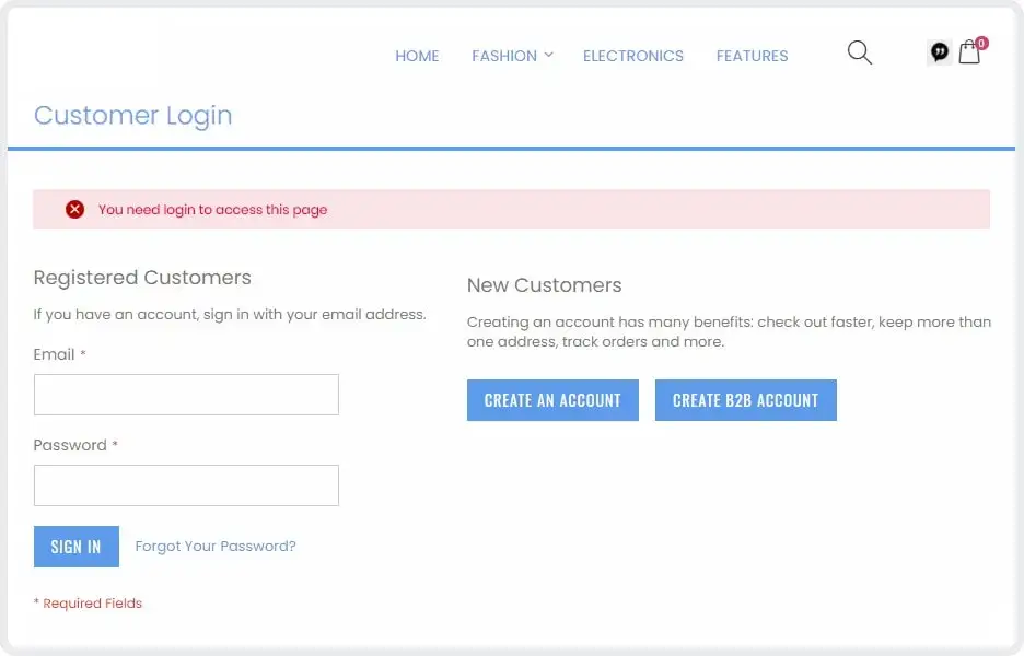 1. force login - magento 2 b2b extensions