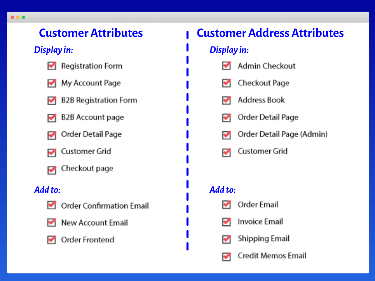 customer address attribute inforgraphic