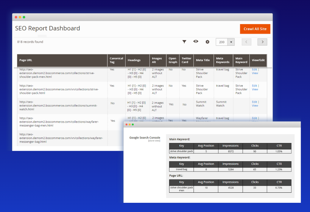 SEO report & dashboard