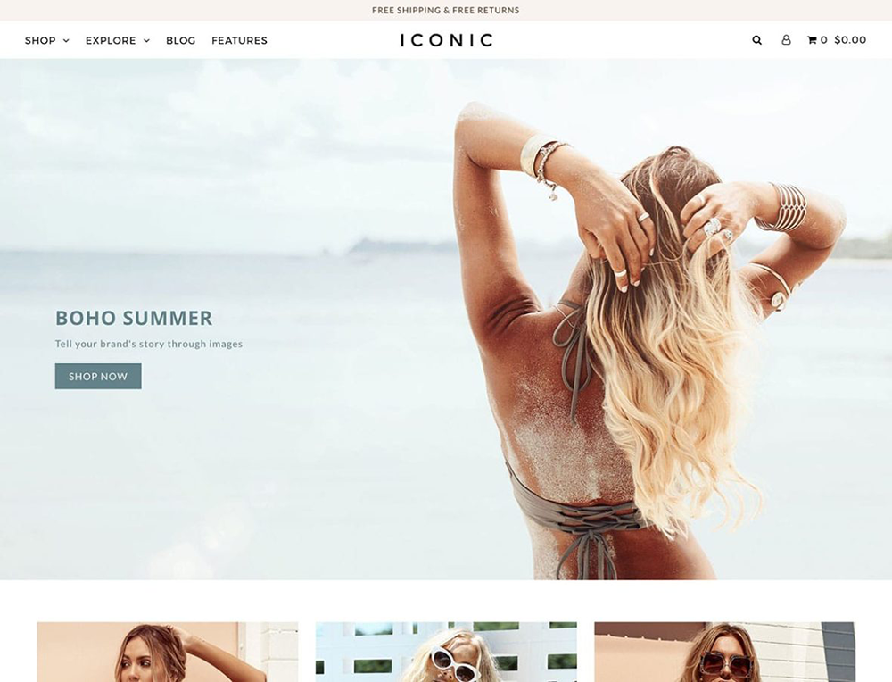 Icon theme is perfect for stores that need to showcase lots of visual content