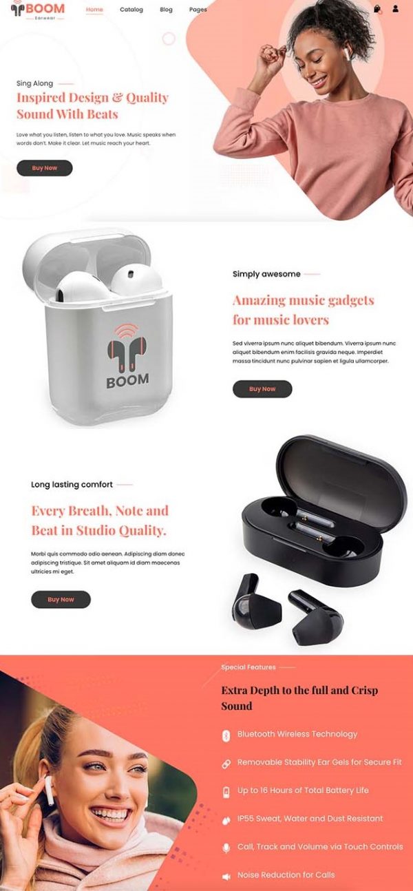 Boom is an excellent theme for any eCommerce store type
