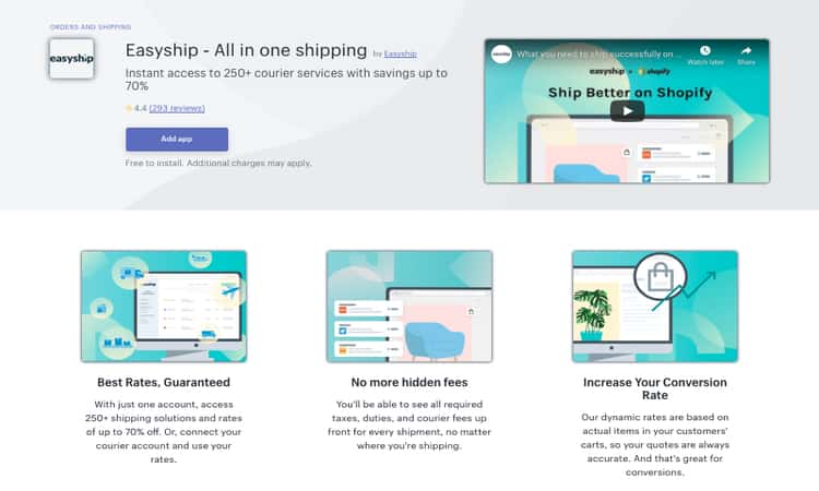 Easyship - all in one shipping app