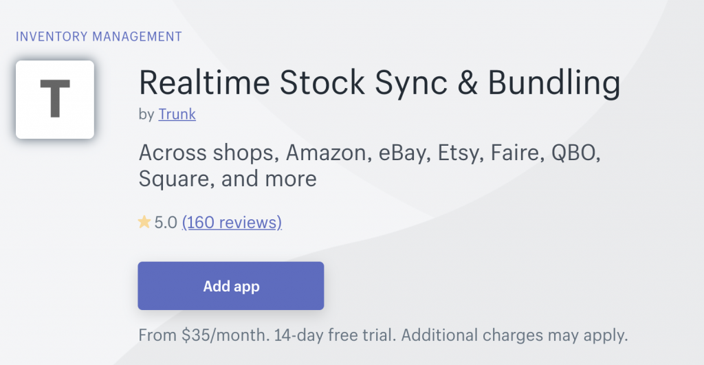 Realtime Stock Sync & Bundling Shopify Inventory Management App