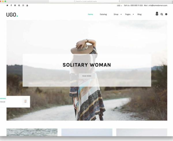 Ugo is one of the best Shopify blog themes
