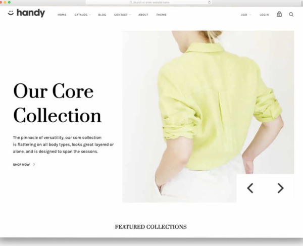 Handy Shopify Theme Example