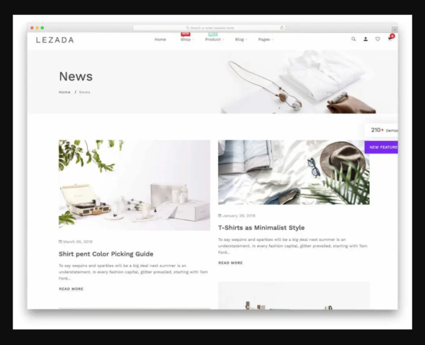 Lezada Shopify Blog Theme