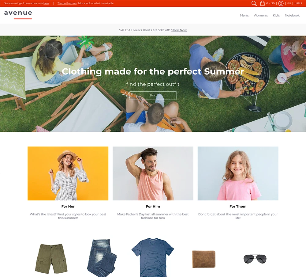 Best Shopify themes Clothing and accessories