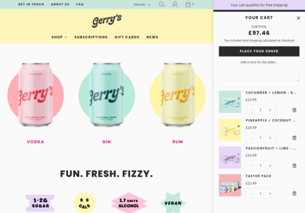 best Shopify themes for food and drink