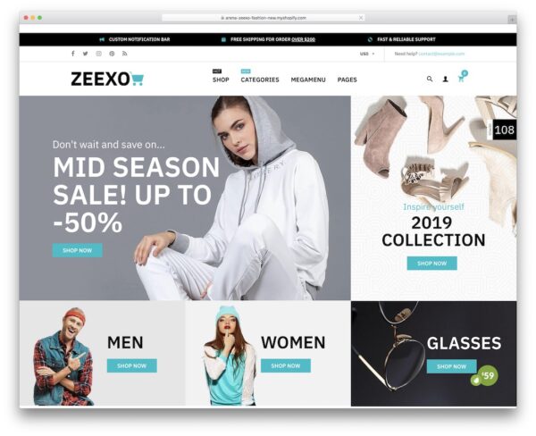 100+ best shopify themes 2022 collection