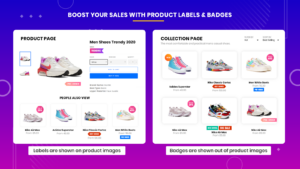 Product labels and badges Best Free Shopify Apps 