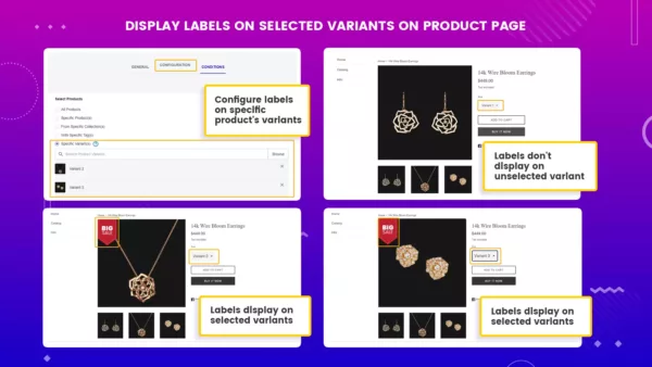 Etiquetas y distintivos de productos de BSS