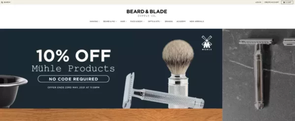 examples of B2B stores on Shopify