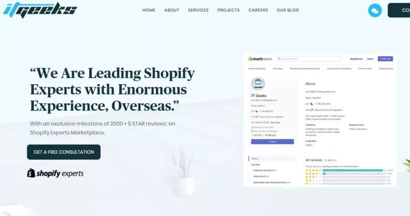 Shopify Development Agency - IT-Geeks