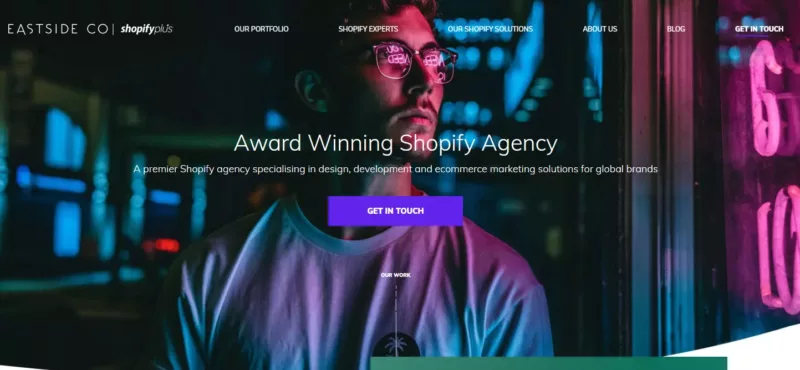 Shopify development company - eastside co