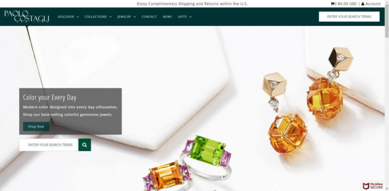 Shopify-jewelry-stores|paolo-costagli