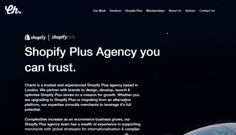 Charle - shopify plus development company