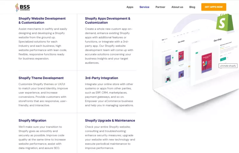 BSS Commerce - Shopify third-party integration