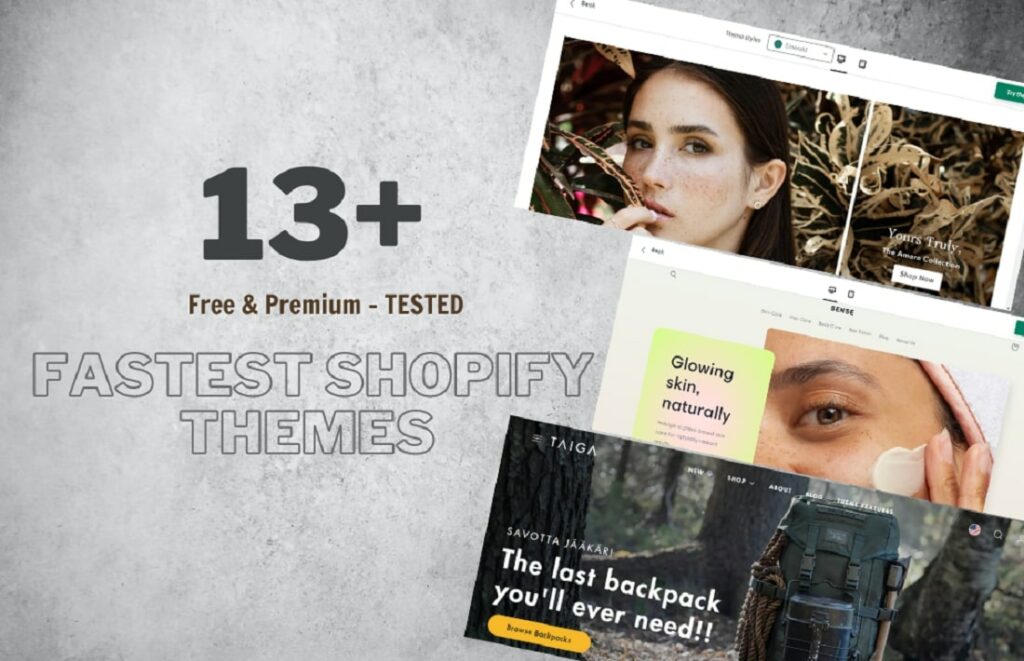 13+ Fastest Shopify Themes in 2024 (Free & Premium)