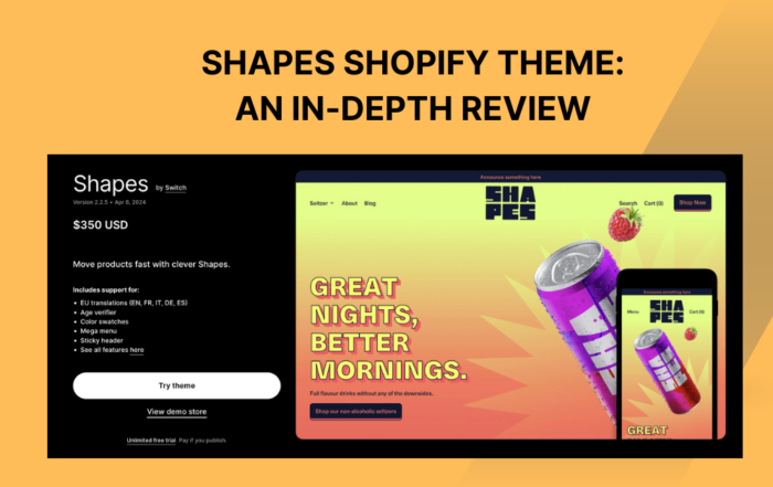 shapes theme shopify