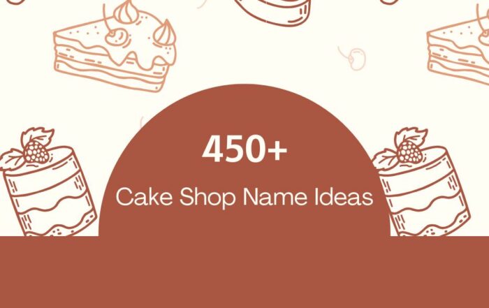 cake shop name ideas