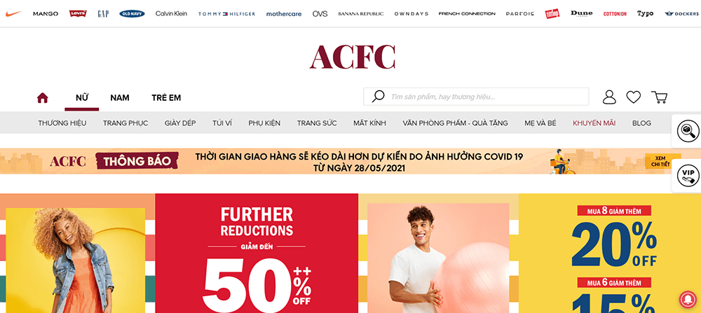 magento website ACFC