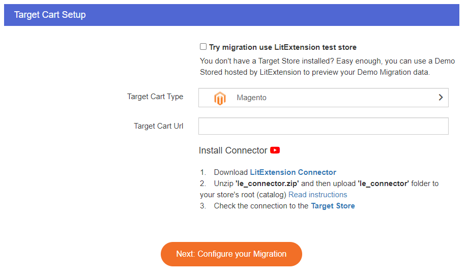 Có thể migrate demo trước khi chính thức migrate dữ liệu để đảm bảo an toàn 